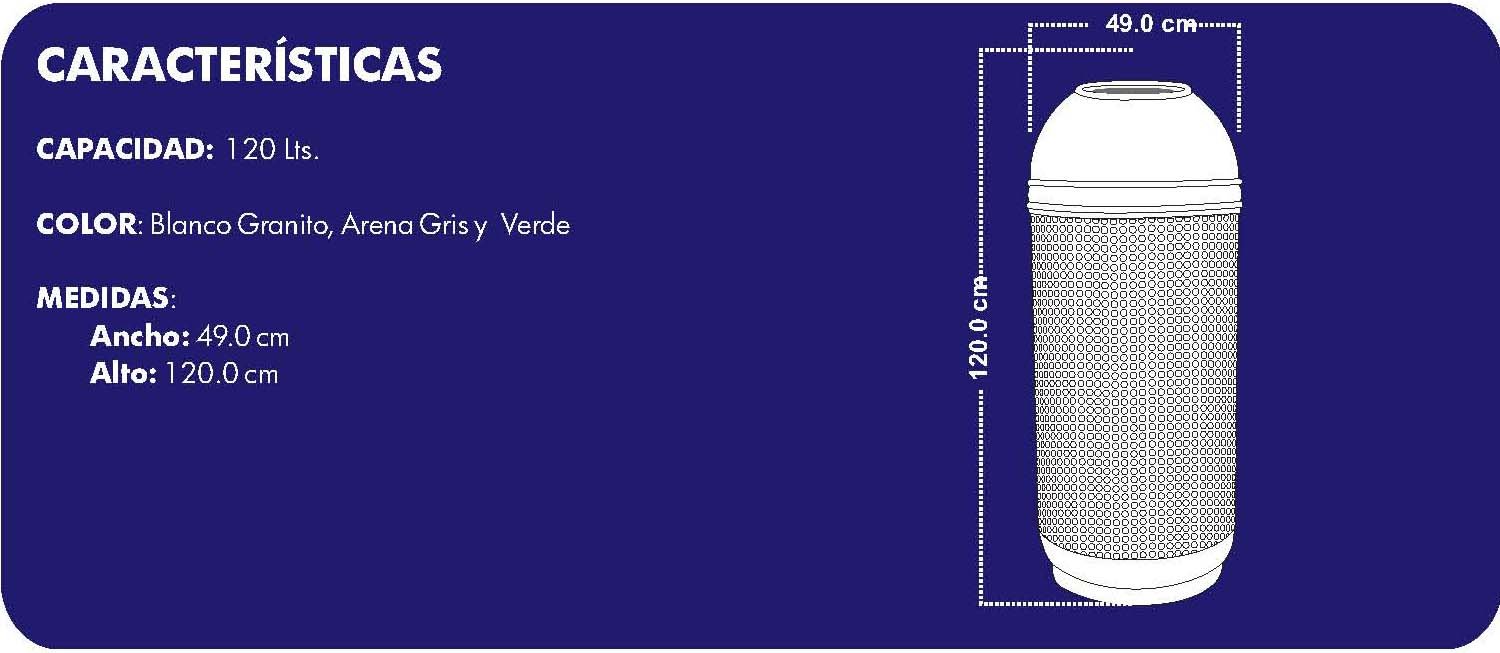 PAPELERA PARA BASURA DOMO 2