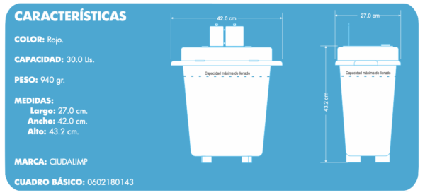 Recolector para punzocortantes PC-30 - Imagen 2
