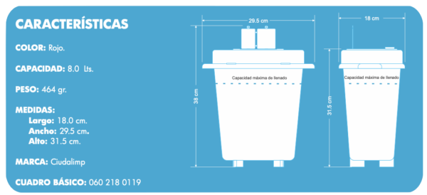 Recolector para punzocortantes PC-8 - Imagen 2