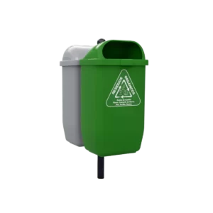 Botes de basura orgánica e inorgánica