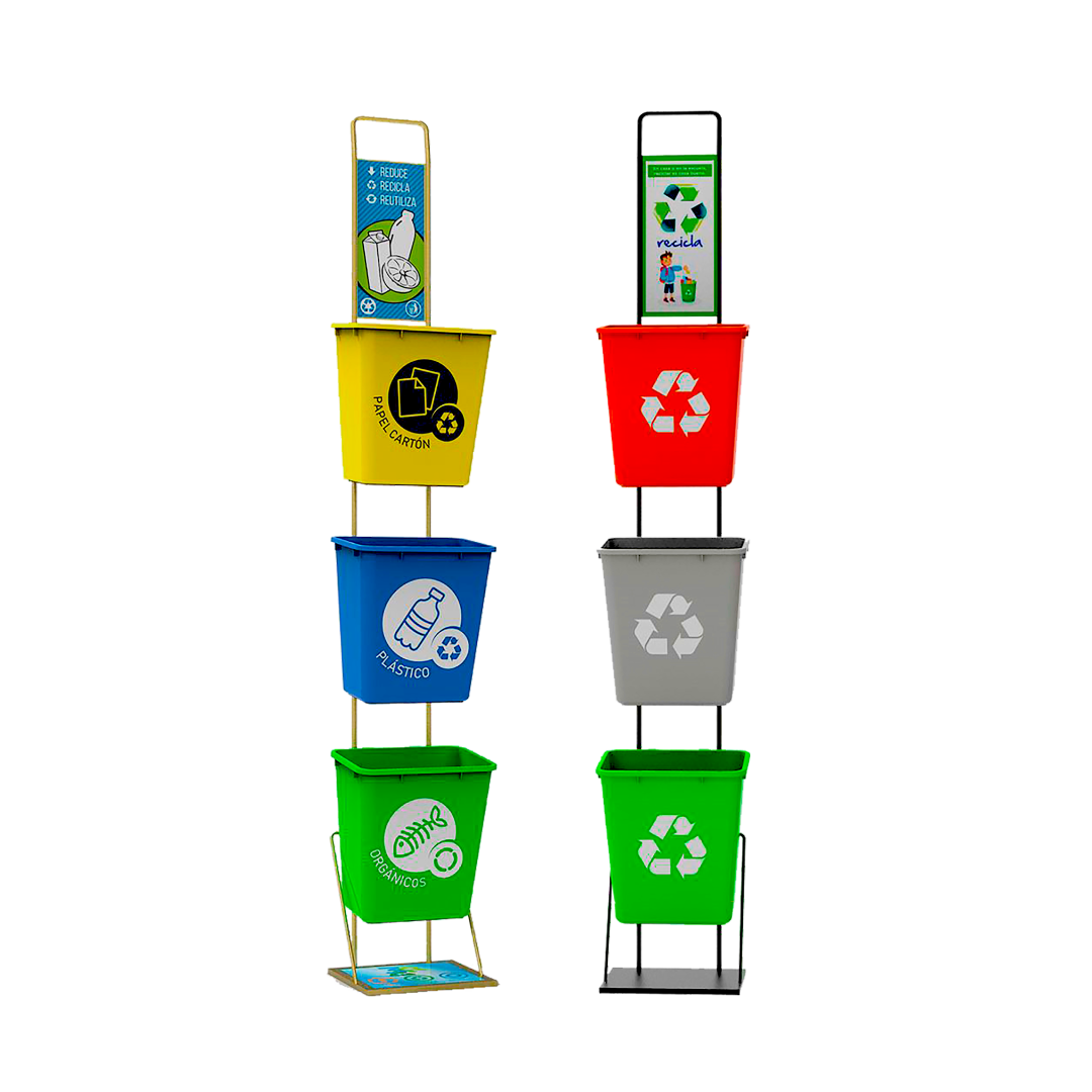 Botes de separación de basura