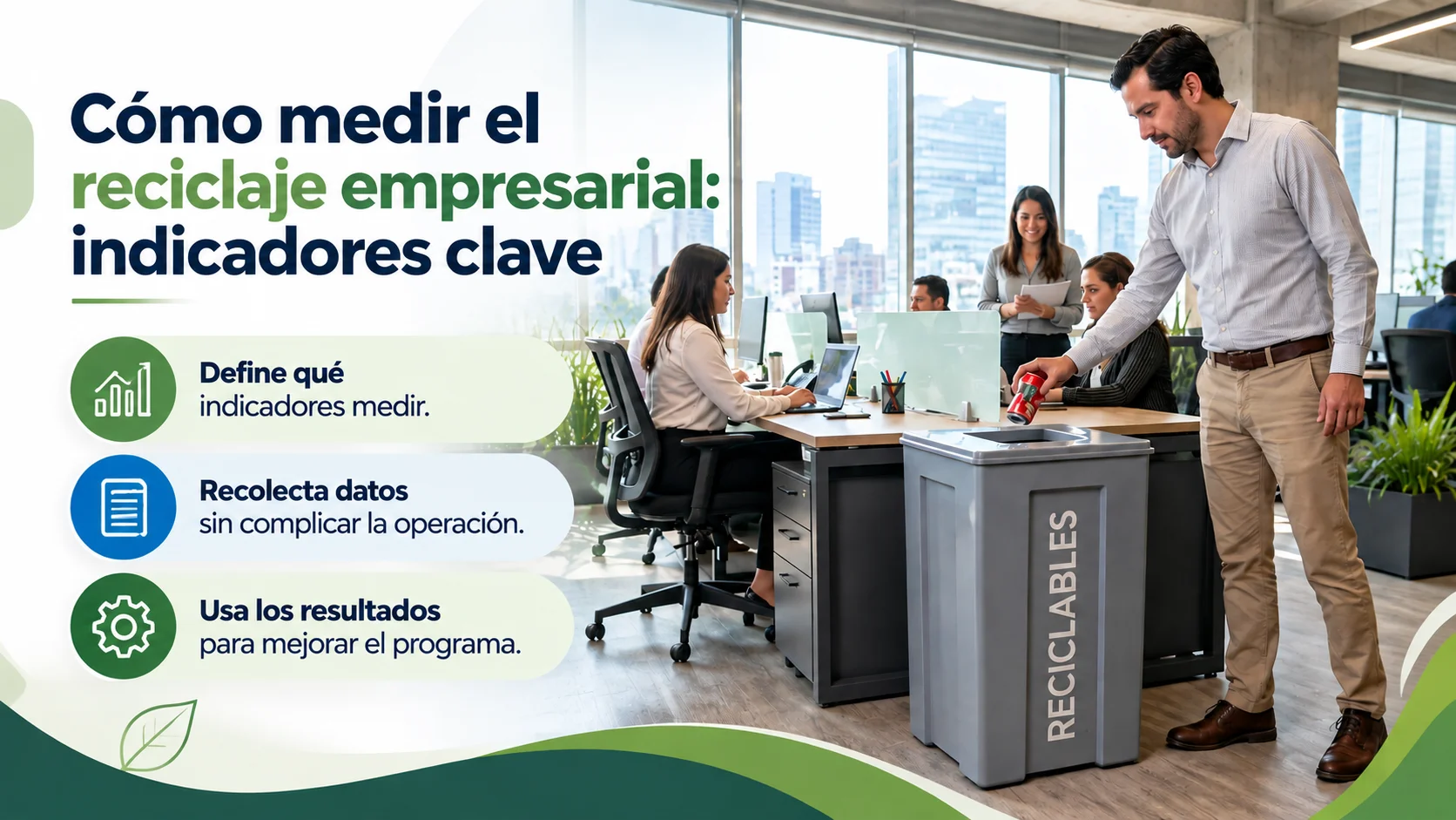 Cómo medir el reciclaje empresarial: indicadores clave