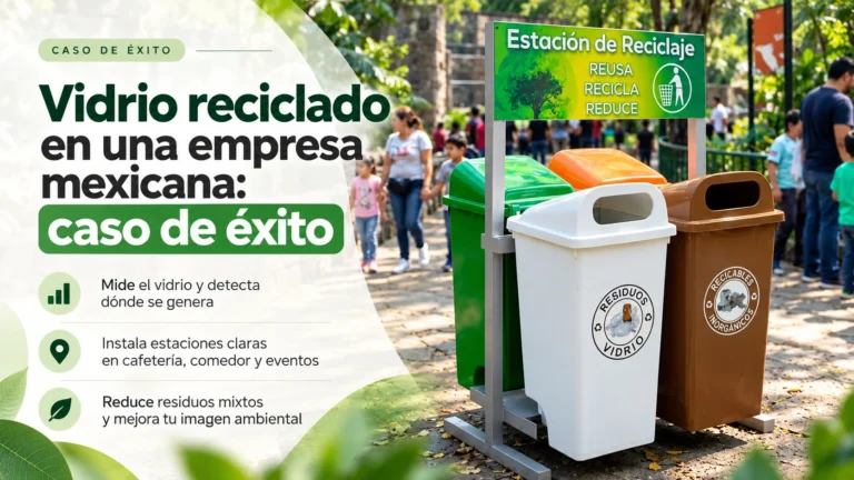 Vidrio reciclado en una empresa mexicana: caso de éxito