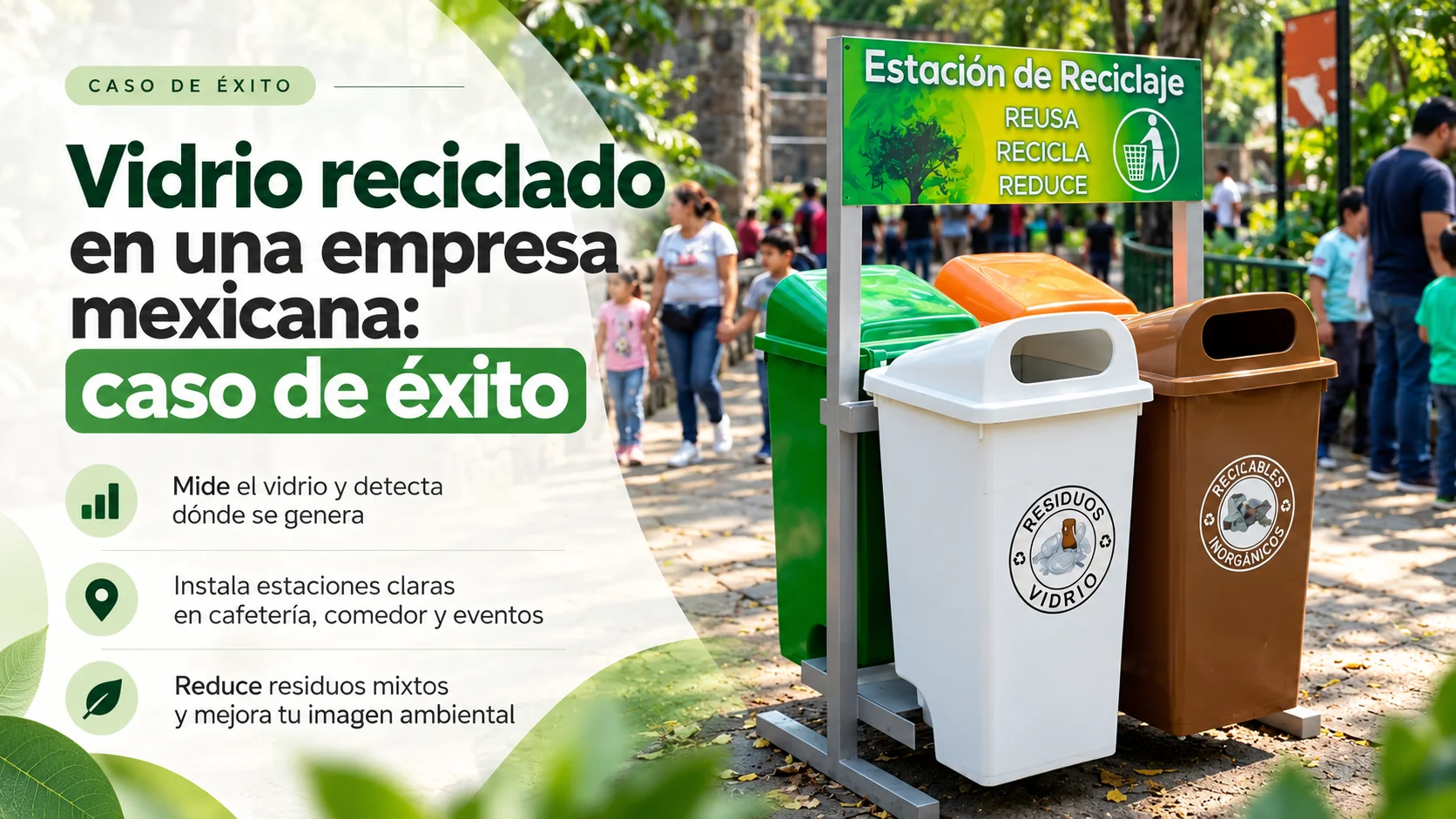 Vidrio reciclado en una empresa mexicana: caso de éxito